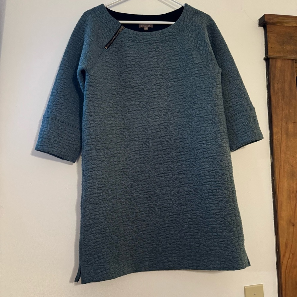 Comfy sage green shift dress